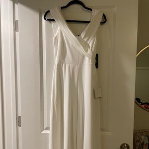 White jumpsuit! Perfect for bride!
